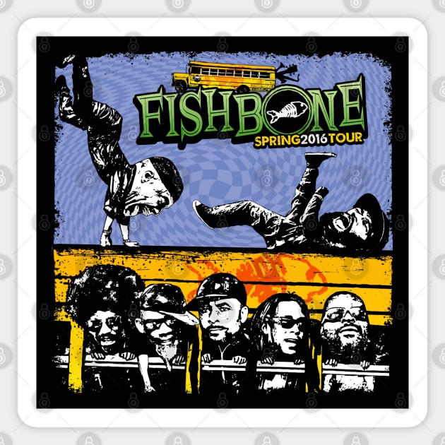 Fishbone Spring Tour 2016 Sticker by theriwilli